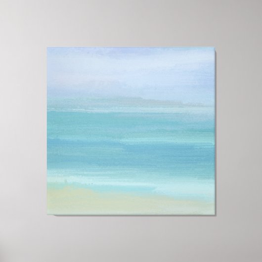 Abstraktes blaues Meer mit schönem, ruhigen Ozean Leinwanddruck (Vorderseite)