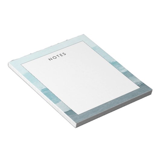 Abstraktes blaues Meer Notizblock (angewinkelt)