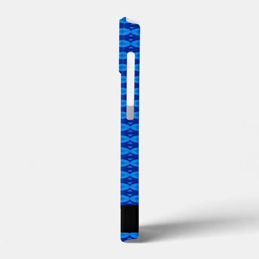 Abstraktes blaues Muster für den benutzerdefiniert Case-Mate iPhone Hülle (Rückseite / Links)