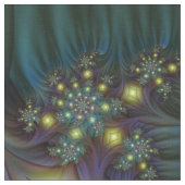 Abstraktes blaues Muster für lila Fraktal Stoff (Nahaufnahme)