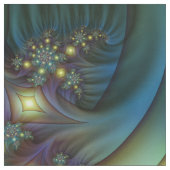 Abstraktes blaues Muster für lila Fraktal Stoff (Muster)