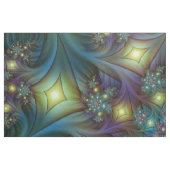 Abstraktes blaues Muster für lila Fraktal Stoff (Fat Quarter (45,7 x 55,9 cm))