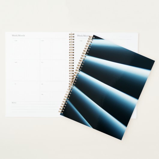 Abstraktes blaues Muster Planer (Anzeige)