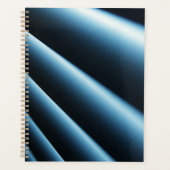 Abstraktes blaues Muster Planer (Vorderseite)