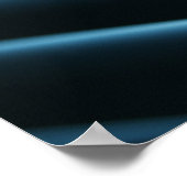 Abstraktes blaues Muster Poster (Ecke)
