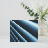 Abstraktes blaues Muster Postkarte (Stehend Vorderseite)