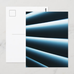 Abstraktes blaues Muster Postkarte