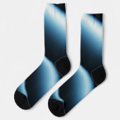 Abstraktes blaues Muster Socken (Linkes Detail)