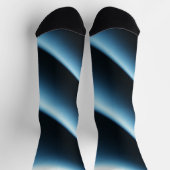 Abstraktes blaues Muster Socken (Oben)