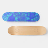 Abstraktes blaues Musterskateboard Skateboard (Horizontal)