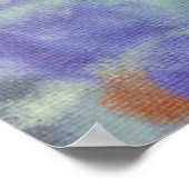 Abstraktes blaues Poster (Ecke)