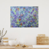 Abstraktes blaues Poster (Küche)