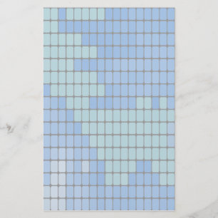 Abstraktes blaues Quadrat-Muster