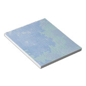 Abstraktes blaues Quadrat-Muster Notizblock (angewinkelt)
