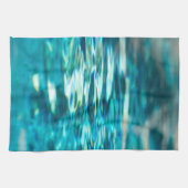 Abstraktes blaues türkisches Wasser Handtuch (Horizontal)
