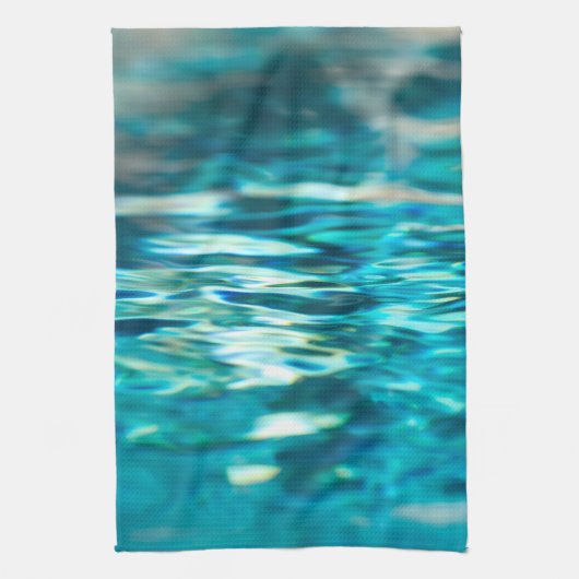 Abstraktes blaues türkisches Wasser Handtuch (Vertikal)