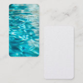 Abstraktes blaues türkisches Wasser Visitenkarte (Vorne/Hinten)