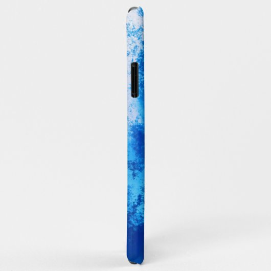 Abstraktes blaues Vollfarbendesign Case-Mate iPhone Hülle (Hinten/Rechts)