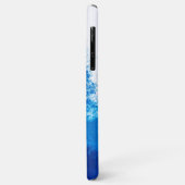 Abstraktes blaues Vollfarbendesign Case-Mate iPhone Hülle (Hinten/Links)