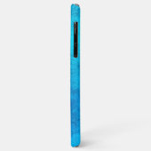 Abstraktes blaues Vollfarbendesign Case-Mate iPhone Hülle (Hinten/Links)