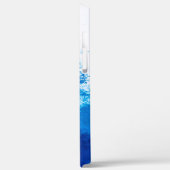 Abstraktes blaues Vollfarbendesign Case-Mate iPhone Hülle (Rückseite / Links)