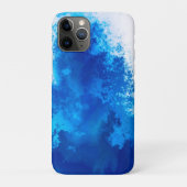 Abstraktes blaues Vollfarbendesign Case-Mate iPhone Hülle (Rückseite)