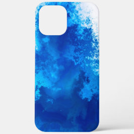 Abstraktes blaues Vollfarbendesign Case-Mate iPhone Hülle