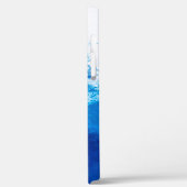 Abstraktes blaues Vollfarbendesign Case-Mate iPhone Hülle (Rückseite / Links)