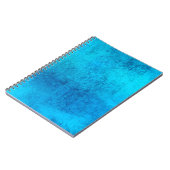 Abstraktes blaues Vollfarbendesign Notizblock (Linke Seite)
