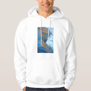 Abstraktes blaues Wasser, Kanada Hoodie
