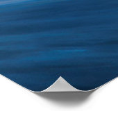 Abstraktes blaues Wasser, Kanada Poster (Ecke)