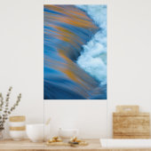 Abstraktes blaues Wasser, Kanada Poster (Küche)