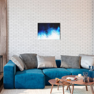 Abstraktes blaues Wasser Leinwanddruck