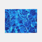 Abstraktes blaues Wasser und Eis Fleecedecke (Vorderseite (Horizontal))