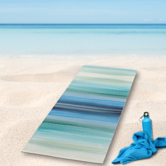Abstraktes blaues Wasser Yogamatte