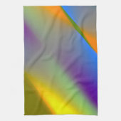 Abstraktes, blaugelbgrün, Orang-Purpur Geschirrtuch (Vertikal)