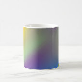 Abstraktes, blaugelbgrün, Orang-Purpur Kaffeetasse (Mittel)