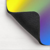 Abstraktes, blaugelbgrün, Orang-Purpur Mousepad (Ecke)
