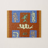 Abstraktes Bleiglas Puzzle (Horizontal)