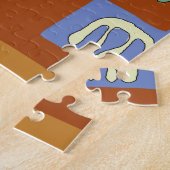 Abstraktes Bleiglas Puzzle (Seite)