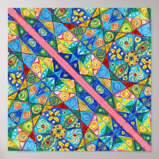 Abstraktes Blisterpacker Poster (Vorne)