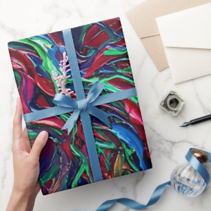 Abstraktes Blitz-Juwel-Ton-Geschenkpapier Geschenkpapier