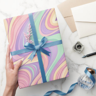 Abstraktes Blitz-Pastell-Geschenkpapier Geschenkpapier