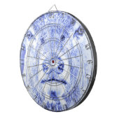 Abstraktes Blue Deer Metal Cage Dartboard Dartscheibe (Vorderseite rechts)