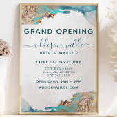 Abstraktes Blue & Gold Watercolor Business Flyer