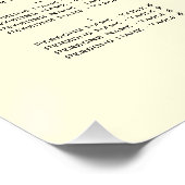 Abstraktes Blue & Gold Watercolor Seekarte Poster (Ecke)