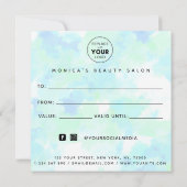 Abstraktes Blue Unicoron Gefärbte Krawatte Beauty (Rückseite)