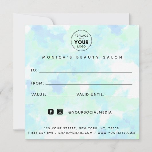 Abstraktes Blue Unicoron Gefärbte Krawatte Beauty  (Rückseite)