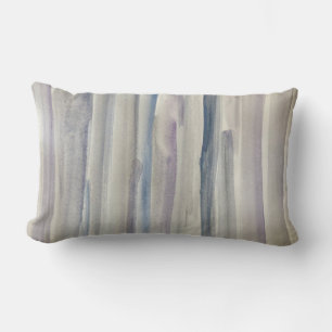 Abstraktes Blue Water Stripes Beach Kissen