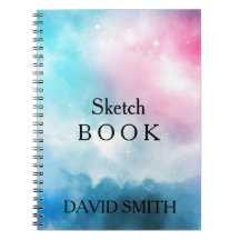 Abstraktes Bluesky WaterColor-Notebook
